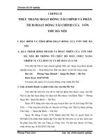 Thực trạng hoạt động tài chính và phân tích hoạt động tài chính vườn thú Hà Nội