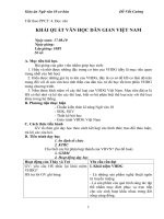 Khái quát va­n học dân gian VN