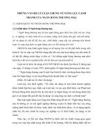 NHỮNG VẤN ĐỀ LÝ LUẬN CHUNG VỀ NĂNG LỰC CẠNH TRANH CỦA NGÂN HÀNG THƯƠNG MẠI