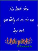 HOẠT ĐỘNG HÔ HẤP