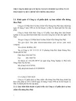 THỰC TRẠNG HIỆU QUẢ SỬ DỤNG TÀI SẢN CỐ ĐỊNH TẠI CÔNG TY CỔ PHẦN DỊCH VỤ BƯU CHÍNH VIỄN THÔNG HOA PHÁT