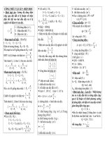 Hệ thống công thức phần điện vật lí 9