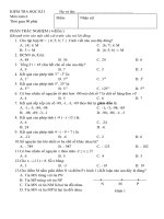ĐỀ KT HK I TOÁN 6( chẵn - lẻ )