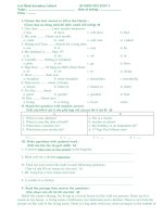 ĐỀ KIỂM TRA 1 TIẾT SỐ 1 (G7-8) 2009-2010