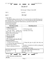 GIÁO ÁN LỚP 4 - TUẦN 17+18