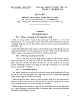 Quy chế tổ chức hoạt động công tác văn thư