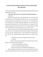 CƠ SỞ LÝ LUẬN VỀ ĐỊNH GIÁ QUẢN LÝ VÀ XỬ LÝ BẤT ĐỘNG SẢN THẾ CHẤP