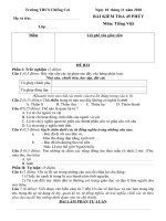 Bài kiểm tra 45'''' Tiếng việt 7_2010