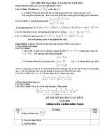 ĐỀ THI THỬ ĐẠI HỌC, CAO ĐẲNG NĂM 2010