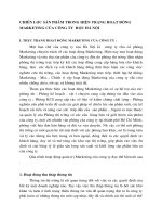 CHIẾN LƯỢC SẢN PHẨM TRONG HIỆN TRẠNG HOẠT ĐỘNG MARKETING CỦA CÔNG TY  RƯỢU HÀ NỘI