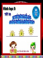 Hình học 9 Tiết 25: Vị trí tương đối của đường thẳng và đường tròn