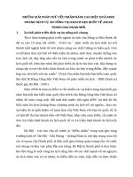 NHỮNG GIẢI PHÁP CHỦ YẾU NHẰM NÂNG CAO HIỆU QUẢ KINH DOANH DỊCH VỤ ĂN UỐNG TẠI KHÁCH SẠN QUỐC TẾ ASEAN TRONG GIAI ĐOẠN MỚI