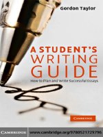 A student’s writing guide 