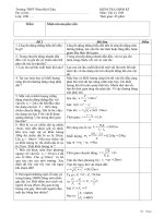 Đáp án đề thi hk 1 -2