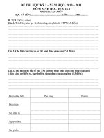 Đề Thi HKI Có ma trận