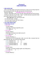 Chương III: HÀM (FUNCTION)