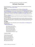 Ba huyen Thanh Quan: Cuoc doi va Su nghiep