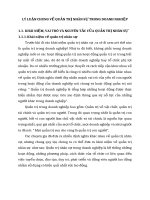 LÝ LUẬN CHUNG VỀ QUẢN TRỊ NHÂN SỰ TRONG DOANH NGHIỆP