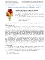 Bài phát thanh tuyên truyền Măng non số 1 tháng 11