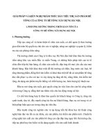 GIẢI PHÁP VÀ KIẾN NGHỊ NHẰM THÚC ĐẨY TIÊU THỤ SẢN PHẨM BÊ TÔNG CỦA CÔNG TY BÊ TÔNG XÂY DỰNG HÀ NỘI