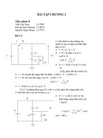 BÀi tập Kỹ thuật xung chương 2