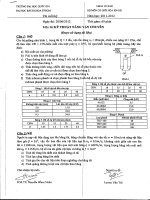 Dap an ky thuat nang van chuyen NHOM TNCK thi HK2 11 12 