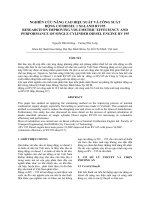 Nghiên cứu nâng cao hiệu xuất