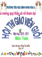 nhân một số thạp phân với một số thập phân