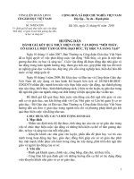 Hướng dẫn tiêu chí cuộc vận động Mỗi thấy cô giáo là một tấm gương...