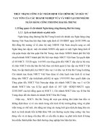 THỰC TRẠNG CÔNG TÁC THẨM ĐỊNH TÀI CHÍNH DỰ ÁN ĐẦU TƯ VAY VỐN CỦA CÁC DOANH NGHIỆP VỪA VÀ NHỎ TẠI CHI NHÁNH NGÂN HÀNG CÔNG THƯƠNG HAI BÀ TRƯNG