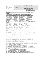 Thi Chuyên Đề Anh 11