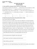 KIEM TRA K 1- ANH 8-2009-2010