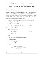 Tính toán, thiết kế thiết bị phụ