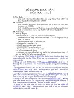 Đề cương thực hành môn học: Thuế