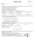 đề kiểm tra 15''''  lần 2 VL11 đề 2