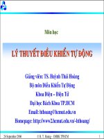 mô tả toán học hệ thống điều khiển rời rạc