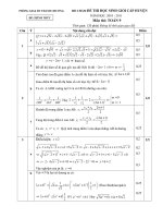 Đáp án đề thi HSG khối 9 huyện thanh chương năm 2010-2011