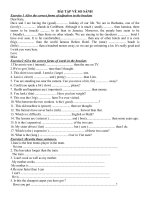 Exercises of comperison