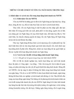 NHỮNG VẤN ĐỀ CƠ BẢN VỀ VỐN CỦA NGÂN HÀNG THƯƠNG MẠI