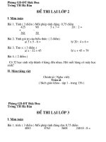 Đề thi khối 2 + 3. CKTKN