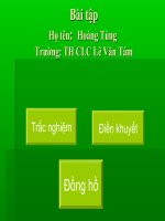 Câu hỏi trắc nghiệm bằng Power Point