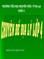 Chuyen De Dia lý 4