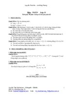 Đề toán HKI. có đáp án