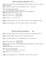 Đề,đáp án ,ma trận đề kiểm tra chương 1