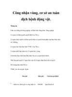 Công nhận vùng, cơ sở an toàn dịch bệnh động vật