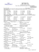 Đề ôn tập Anh_11 Kỳ 1 số 6