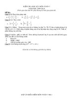 KT HKI Toán 7Tự luận- có ĐA