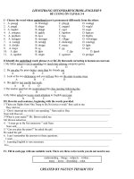 ĐỀ CƯƠNG LỚP 9-BÀI  3-4