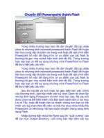 Chuyển Powpoint thành flash