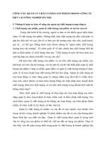 CÔNG TÁC QUẢN LÝ CHẤT LƯỢNG SẢN PHẨM TRONG CÔNG TY DỆT VẢI CÔNG NGHIỆP HÀ NỘI